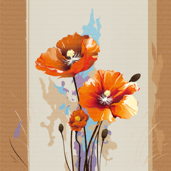 Eleganza dei Papaveri Arancioni