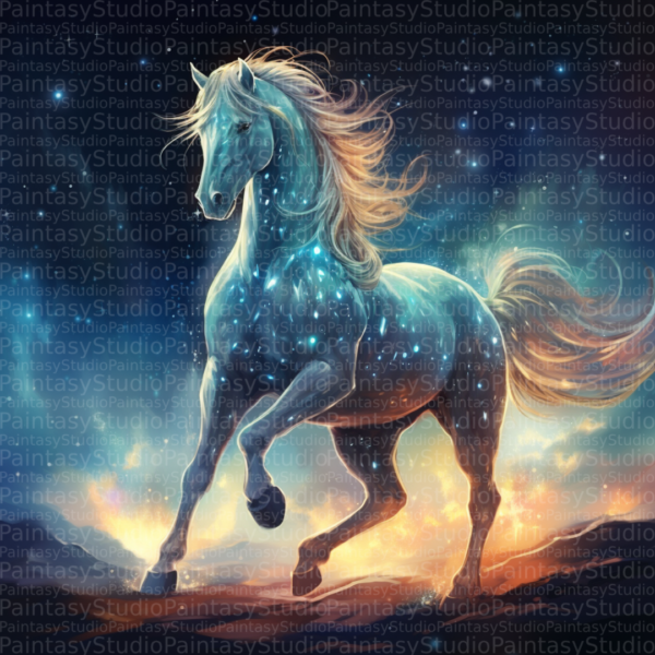Cavallo Celestiale: Galoppo Tra le Stelle
