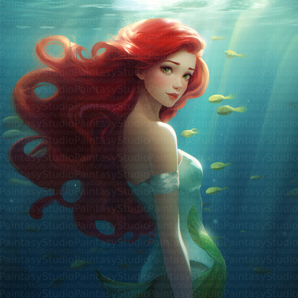 Ariel tra le Profondità Marine