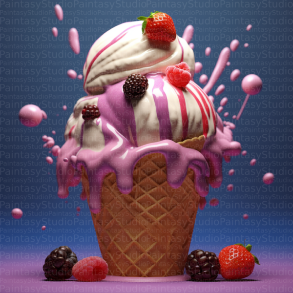 Esplosione di Gusti: Il Grande Cono Gelato