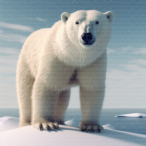 Potenza Artica: Maestosità dell'Orso Polare tra i Ghiacci