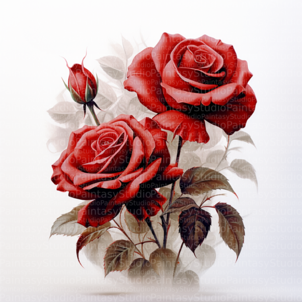 Rose Rosse In Armonia