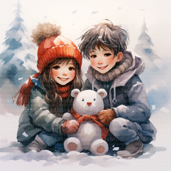 Bambini sulla Neve: Gioia Invernale